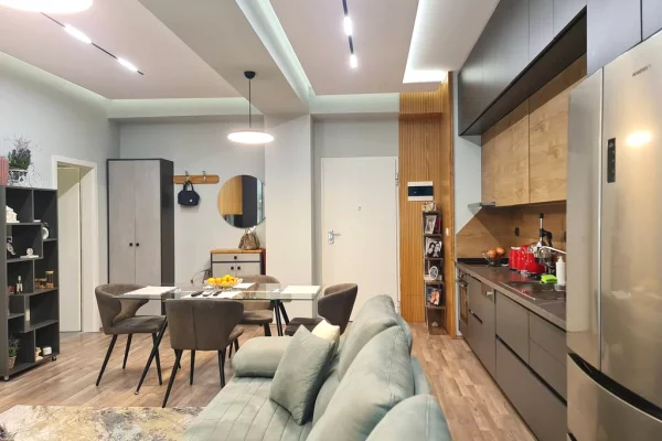 Shtepi ne shitje Apartament ne Tirane, 1+1, Mobilimi E mobiluar, Pagesa 140,000  Euro.