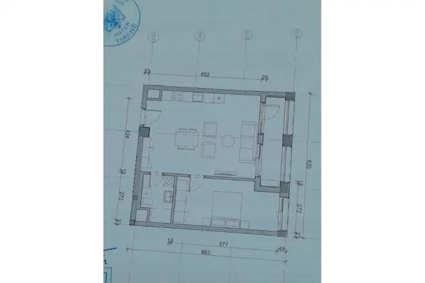 Shtepi ne shitje Apartament ne Tirane, 1+1, Mobilimi E mobiluar, Pagesa 140,000  Euro.