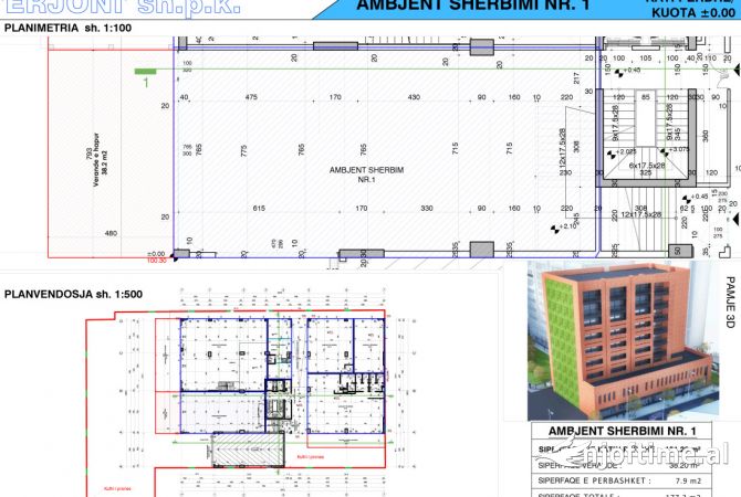 Ambiente Commerciale in Vendita 1+1 a Tirana - 497,000 Euro