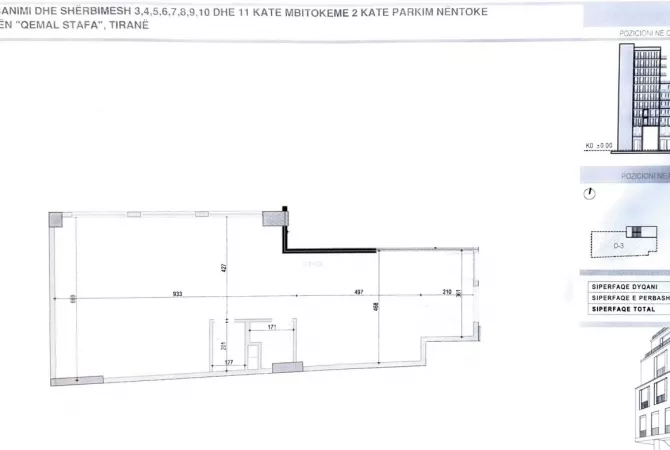 Business Property in Sale 3+1 in Tirana - 430,100 Euro