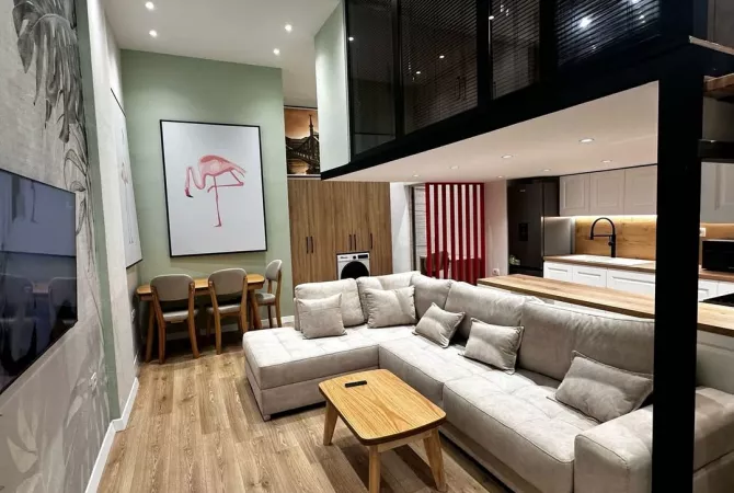 Shtepi ne shitje Duplex(shtepi me 2 kate) ne Tirane, 1+1, Mobilimi E mobiluar, Pagesa 10,500,000  Leke.