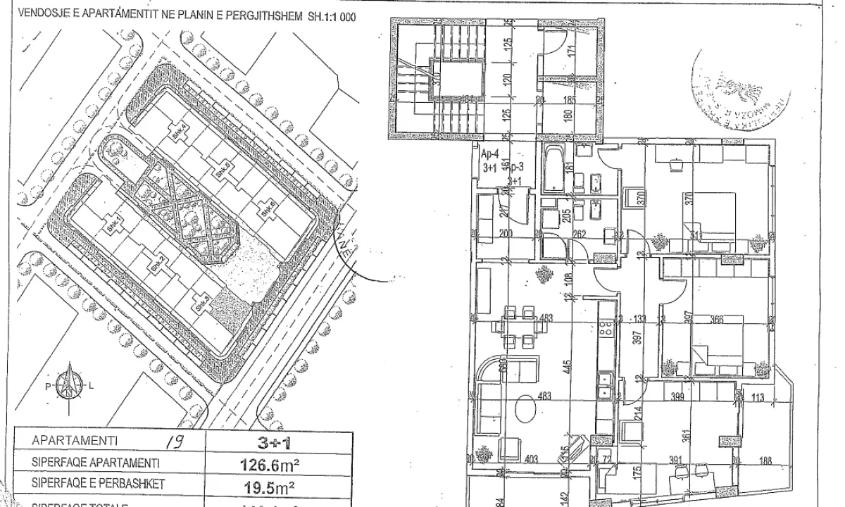 Appartamento in vendita a Tirana 3+1, Vuoto