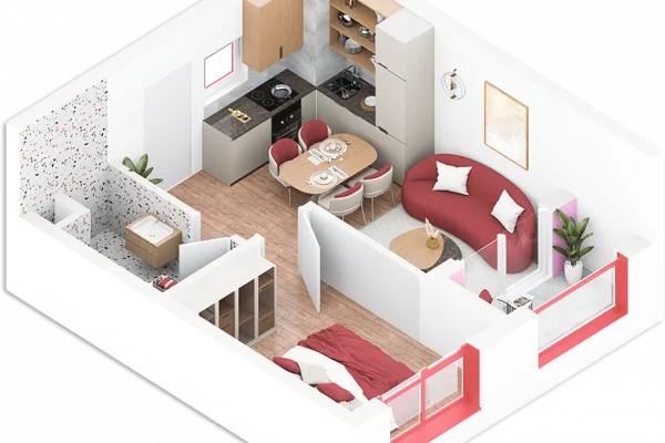 Shtepi ne shitje Apartament ne Tirane, 1+1, Mobilimi Bosh, pa mobiluar, Pagesa 19,000  Euro.