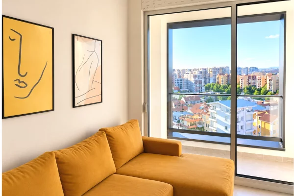 Shtepi me qera Apartament ne Tirane, 1+1, Mobilimi E mobiluar, Pagesa 60,000  Leke.