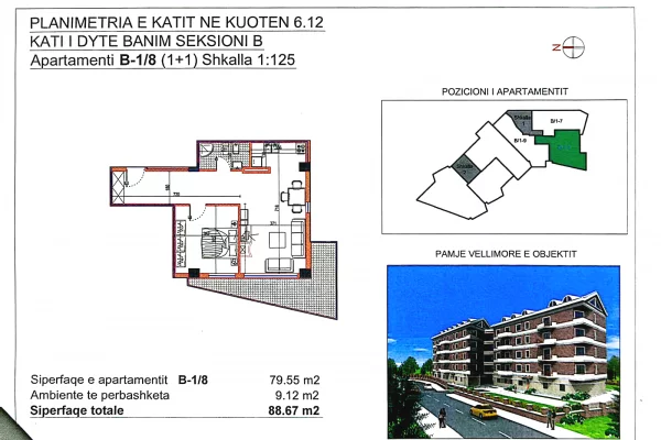 Shtepi ne shitje Apartament ne Tirane, 2+1, Mobilimi E mobiluar, Pagesa 128,580  Euro.