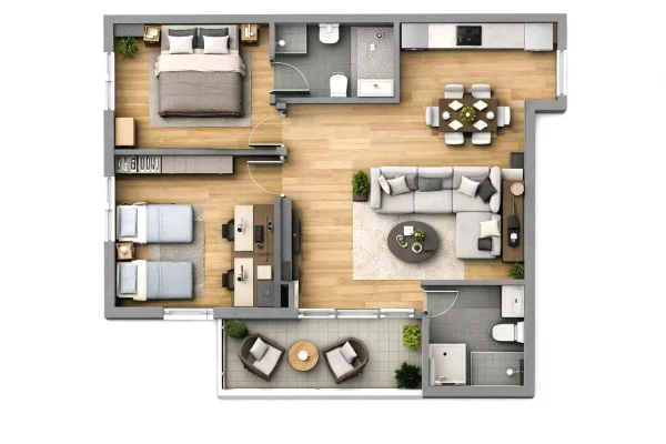 Casa in affitto 2+1 a Tirana - 550 Euro