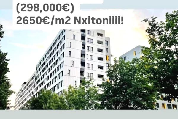 Shtepi ne shitje Apartament ne Tirane, 2+1, Mobilimi Bosh, pa mobiluar, Pagesa 297,000  Euro.