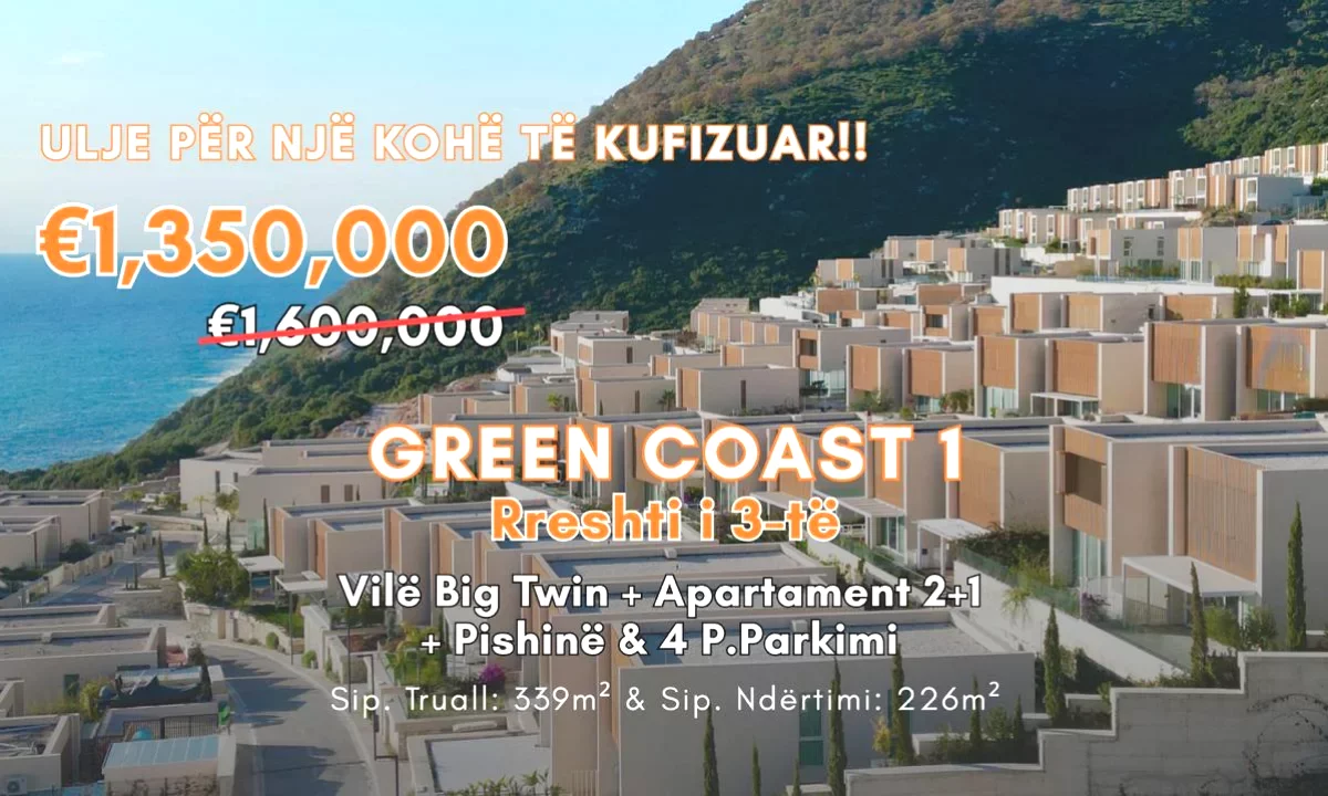 Luxury villas for sale in Tirana 3+1, Emty