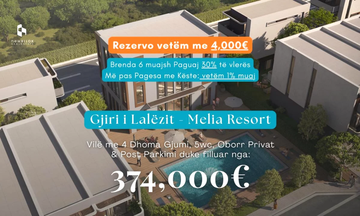 Luxury villas for sale in Tirana 4+1, Emty