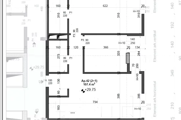 Apartment for sale in Tirana 2+1, Emty