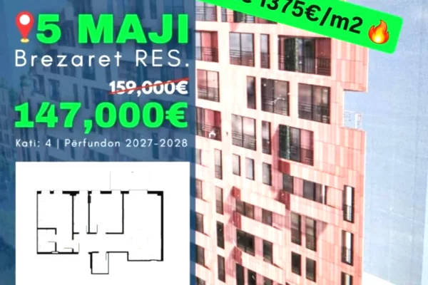 Shtepi ne shitje 2+1 ne Tirane - 147,000 Euro