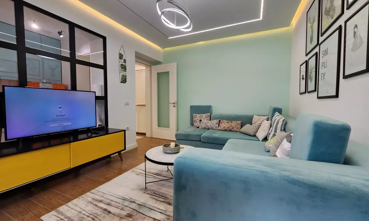 Shtepi me qera Apartament ne Tirane, 1+1, Mobilimi E mobiluar, Pagesa 720  Euro.