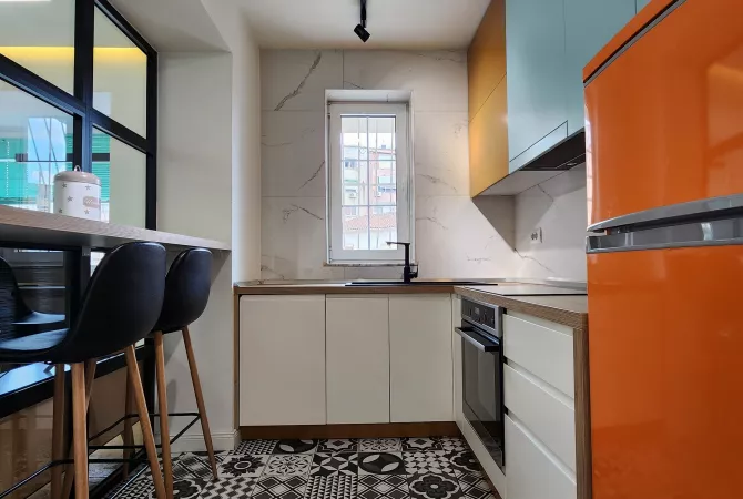 Shtepi me qera Apartament ne Tirane, 1+1, Mobilimi E mobiluar, Pagesa 720  Euro.