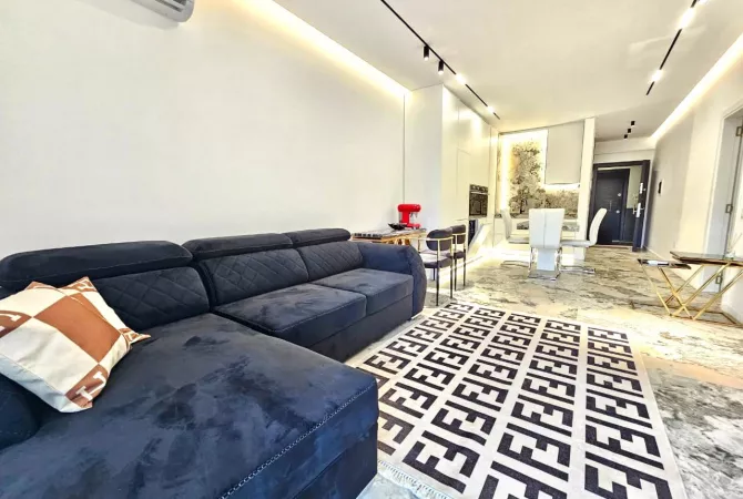Shtepi me qera Apartament ne Tirane, 1+1, Mobilimi E mobiluar, Pagesa 1,200  Euro.