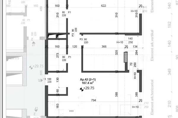 Shtepi ne shitje Apartament ne Tirane, 2+1, Mobilimi Bosh, pa mobiluar, Pagesa 161,000  Euro.