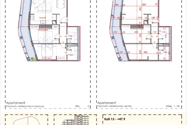 Shtepi ne shitje Apartament ne Tirane, 2+1, Mobilimi Bosh, pa mobiluar, Pagesa 218,000  Euro.