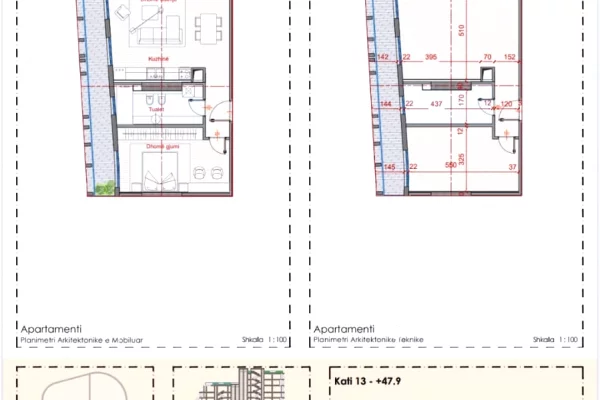 Shtepi ne shitje Apartament ne Tirane, 1+1, Mobilimi Bosh, pa mobiluar, Pagesa 195,000  Euro.