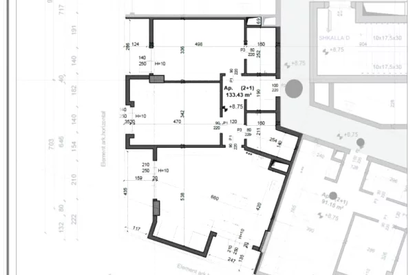 Appartamento in vendita a Tirana 2+1, Vuoto