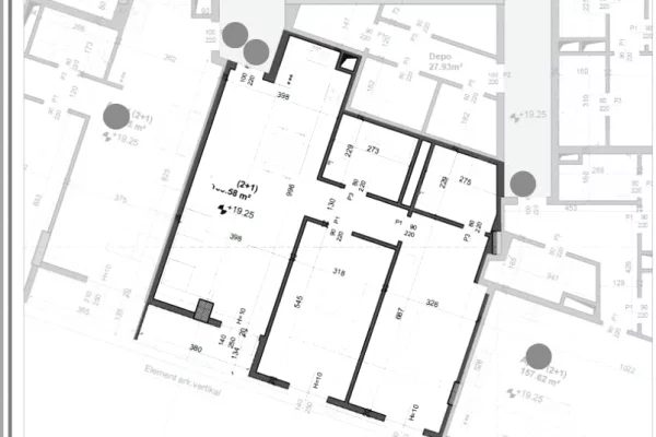 Appartamento in vendita a Tirana 2+1, Vuoto