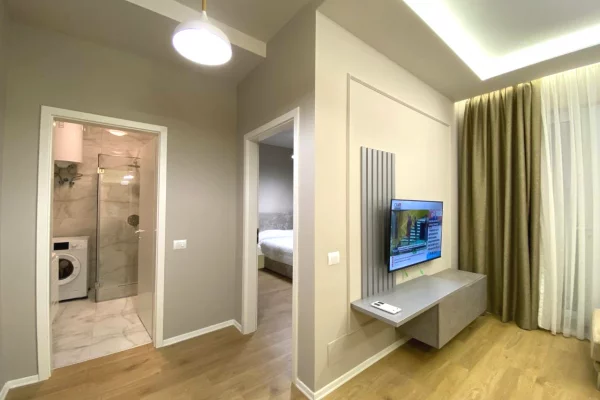 Shtepi me qera Apartament ne Tirane, 1+1, Mobilimi E mobiluar, Pagesa 60,000  Leke.