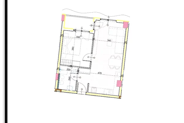 Shtepi ne shitje Apartament ne Tirane, 1+1, Mobilimi Bosh, pa mobiluar, Pagesa 88,600  Euro.