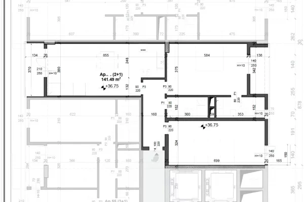 Shtepi ne shitje Apartament ne Tirane, 2+1, Mobilimi Bosh, pa mobiluar, Pagesa 198,000  Euro.