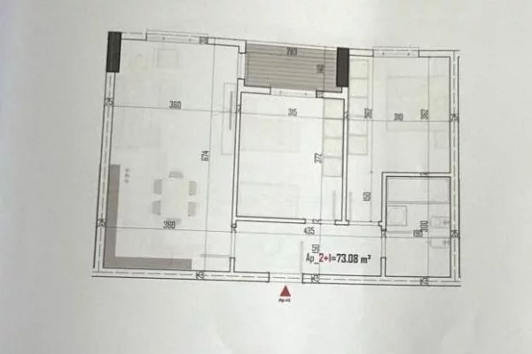 Shtepi ne shitje Apartament ne Tirane, 2+1, Mobilimi Bosh, pa mobiluar, Pagesa 102,000  Euro.
