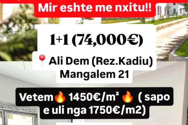 Shtepi ne shitje 1+1 ne Tirane - 74,000 Euro