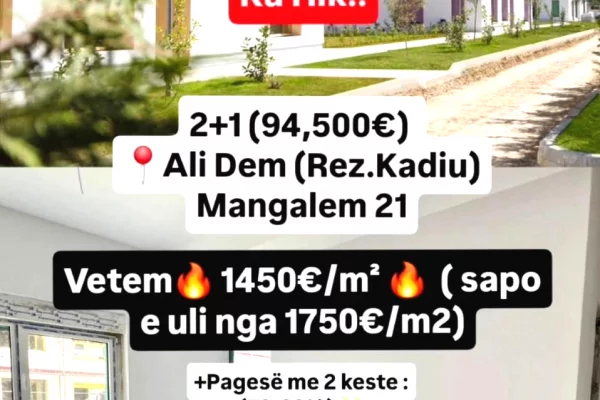 Shtepi ne shitje 2+1 ne Tirane - 94,500 Euro
