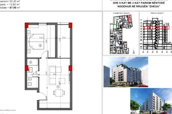 Shtepi ne shitje Apartament ne Tirane, 1+1, Mobilimi Bosh, pa mobiluar, Pagesa 125,000  Euro.