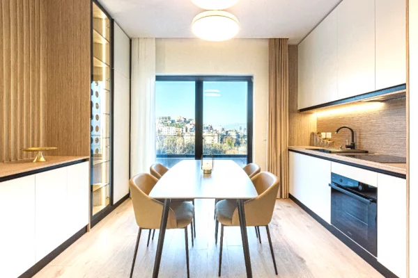 Penthouse (panoramic top floor) for rent in Tirana 1+1, Furnished
