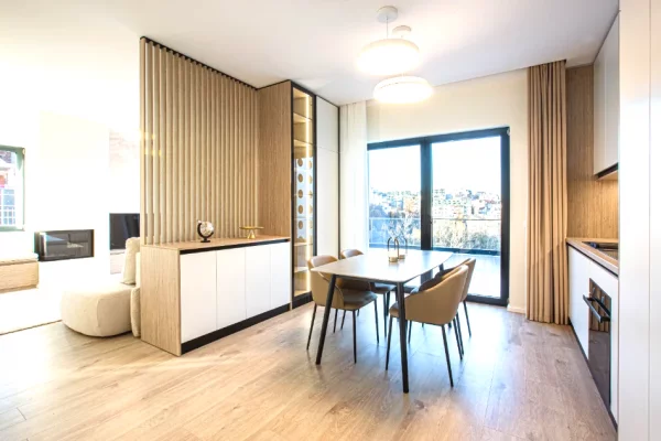 Penthouse (panoramic top floor) for rent in Tirana 1+1, Furnished