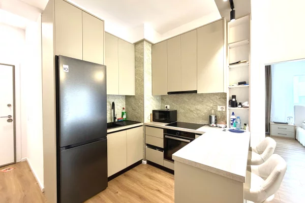 Shtepi ne shitje Apartament ne Tirane, 1+1, Mobilimi E mobiluar, Pagesa 110,000  Euro.