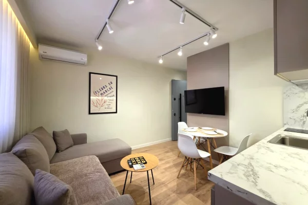 Shtepi ne shitje Apartament ne Tirane, 1+1, Mobilimi E mobiluar, Pagesa 187,000  Euro.
