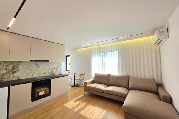 Shtepi ne shitje Apartament ne Tirane, 1+1, Mobilimi E mobiluar, Pagesa 110,000  Euro.