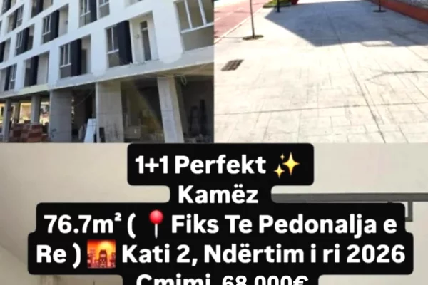 Shtepi ne shitje 1+1 ne Tirane - 68,000 Euro