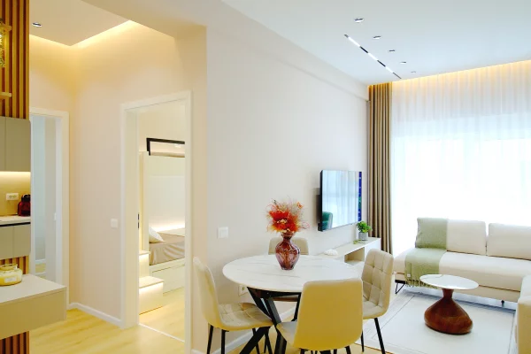 Shtepi ne shitje Apartament ne Tirane, 2+1, Mobilimi E mobiluar, Pagesa 168,000  Euro.