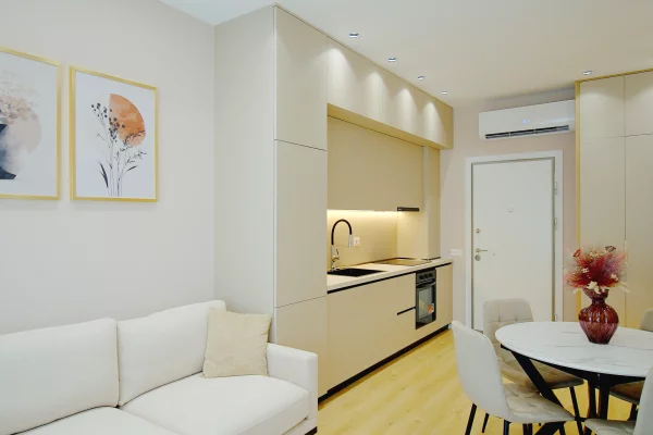 Shtepi ne shitje Apartament ne Tirane, 2+1, Mobilimi E mobiluar, Pagesa 168,000  Euro.