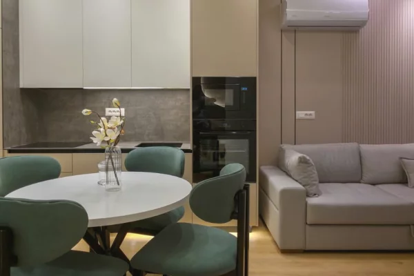 Shtepi me qera Apartament ne Tirane, 1+1, Mobilimi E mobiluar, Pagesa 50,000  Leke.