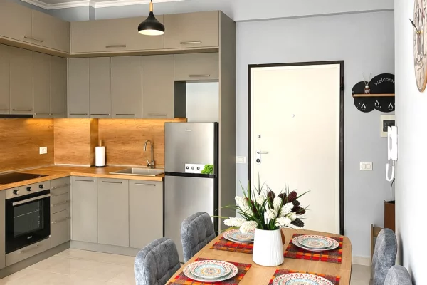 Shtepi me qera Apartament ne Tirane, 1+1, Mobilimi E mobiluar, Pagesa 50,000  Leke.