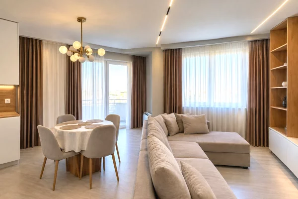 Shtepi me qera Apartament ne Tirane, 1+1, Mobilimi E mobiluar, Pagesa 65,000  Leke.