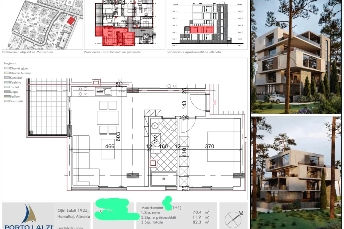 Shtepi ne shitje Apartament ne Durres, 1+1, Mobilimi Bosh, pa mobiluar, Pagesa 215,000  Euro.