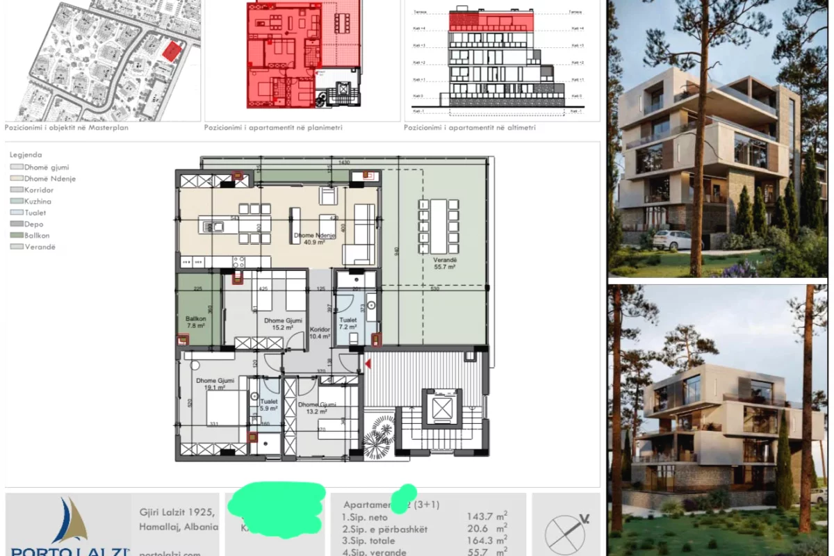 Shtepi ne shitje Apartament ne Durres, 3+1, Mobilimi Bosh, pa mobiluar, Pagesa 540,000  Euro.