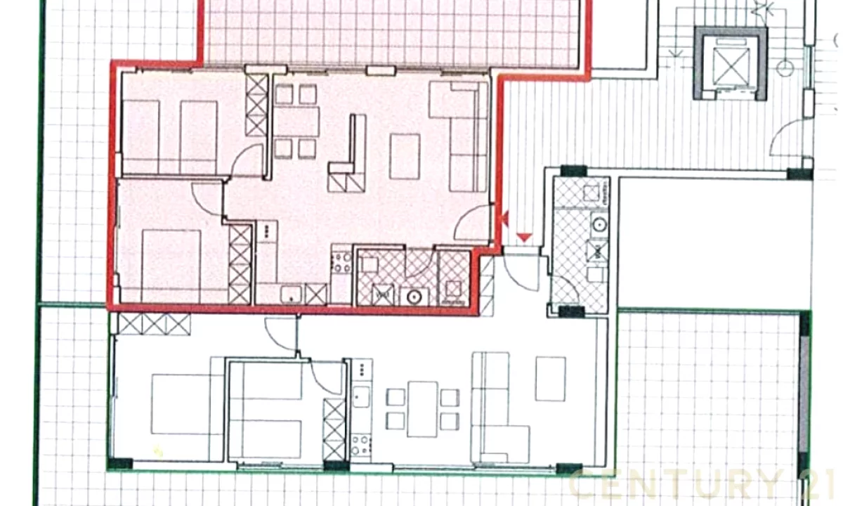 Appartamento in vendita a Durazzo 2+1, Vuoto