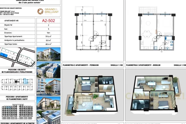 Appartamento in vendita a Durazzo 1+1, Vuoto