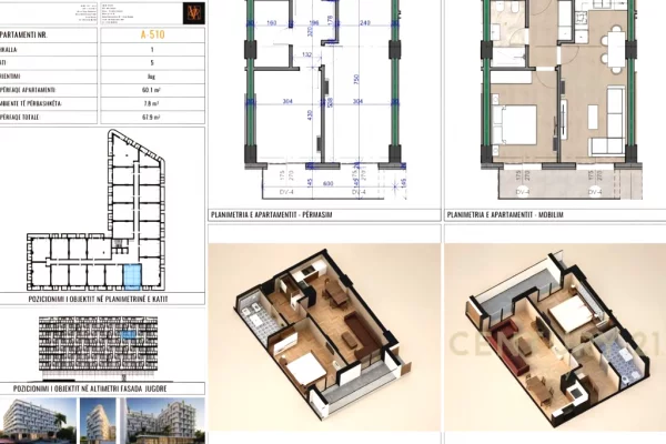 Appartamento in vendita a Durazzo 1+1, Vuoto