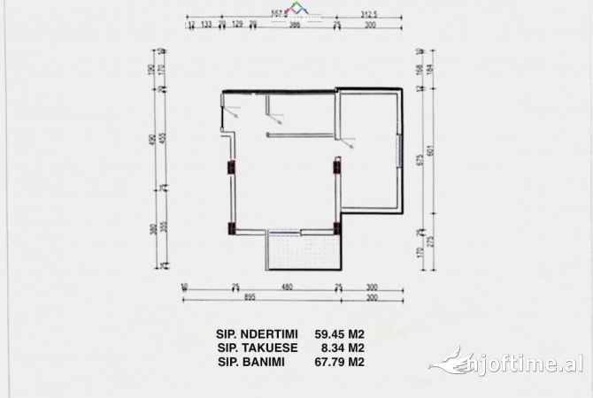 Shitet Apartament 1+1 Tek Kodra e Diellit (ID B110402) Tirane