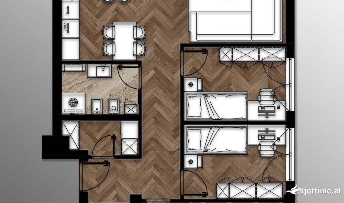 Appartamento in vendita a Tirana 3+1, Vuoto