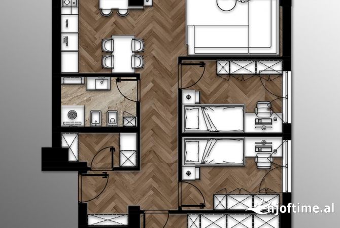 Apartament Per Shitje 3+1+2 Tek Kodra e Diellit 2 (ID B13085) Tirane