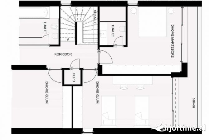 Appartamento in vendita a Tirana 3+1, Vuoto